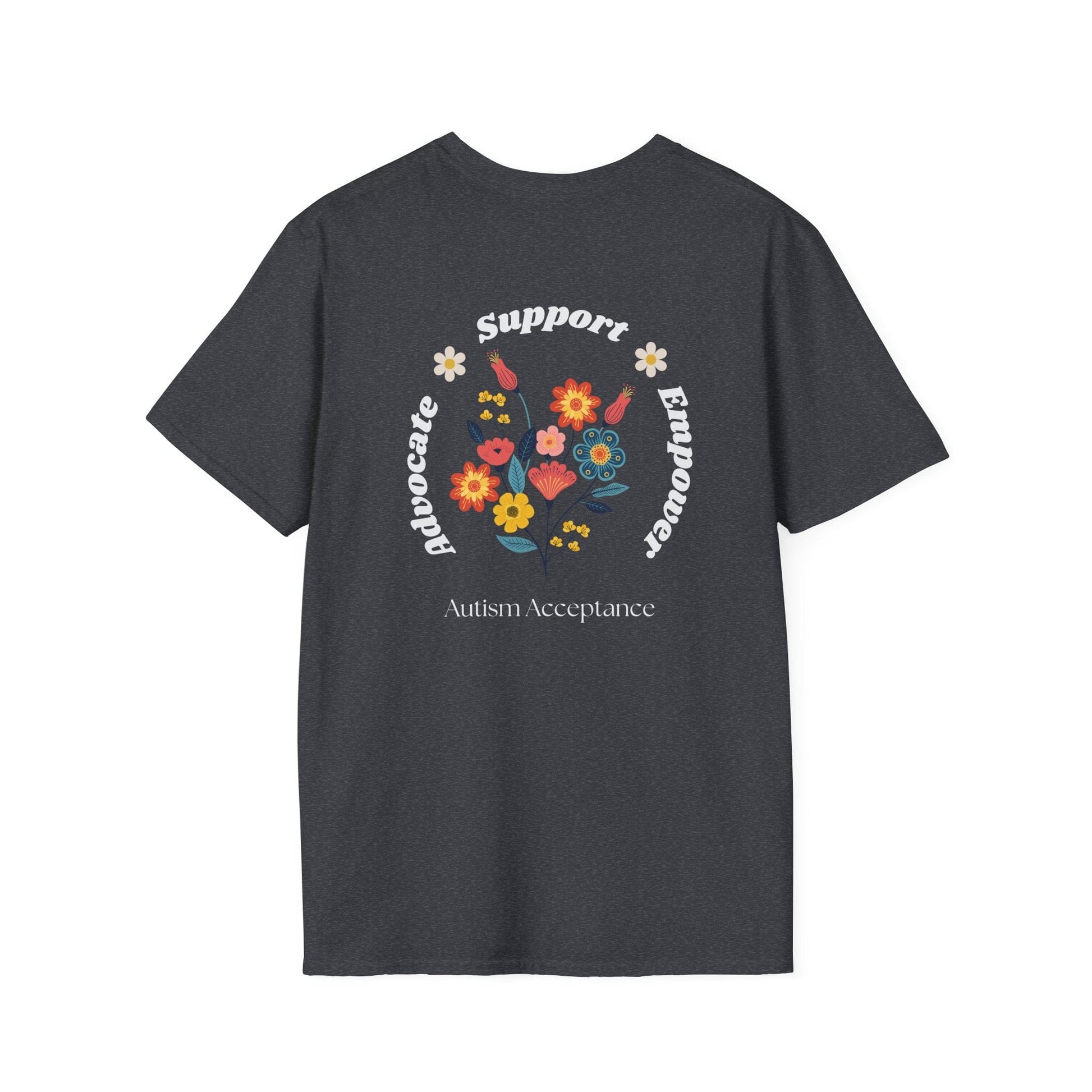 Advocate Support Empower Tee - The Joshua School-Neurodiversity, ADHD & Autism Awareness & Acceptance by Daily Bloom