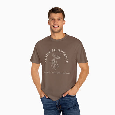 Autism T-Shirt - Autism Acceptance - Advocate Support Empower Comfort Colors Tee - Daily Bloom