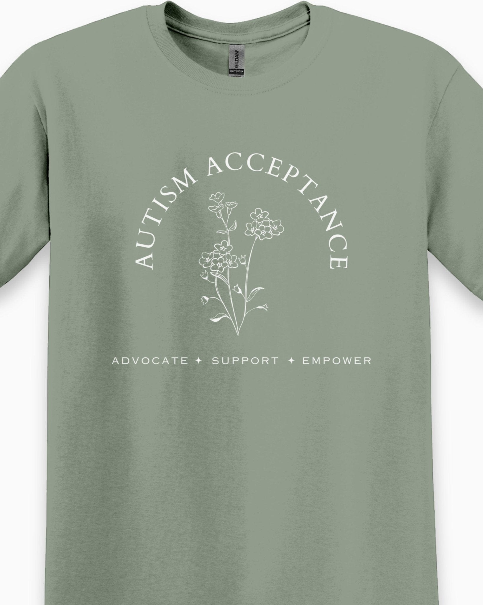 Autism T-Shirt - Autism Acceptance - Advocate Support Empower Tee - Daily Bloom