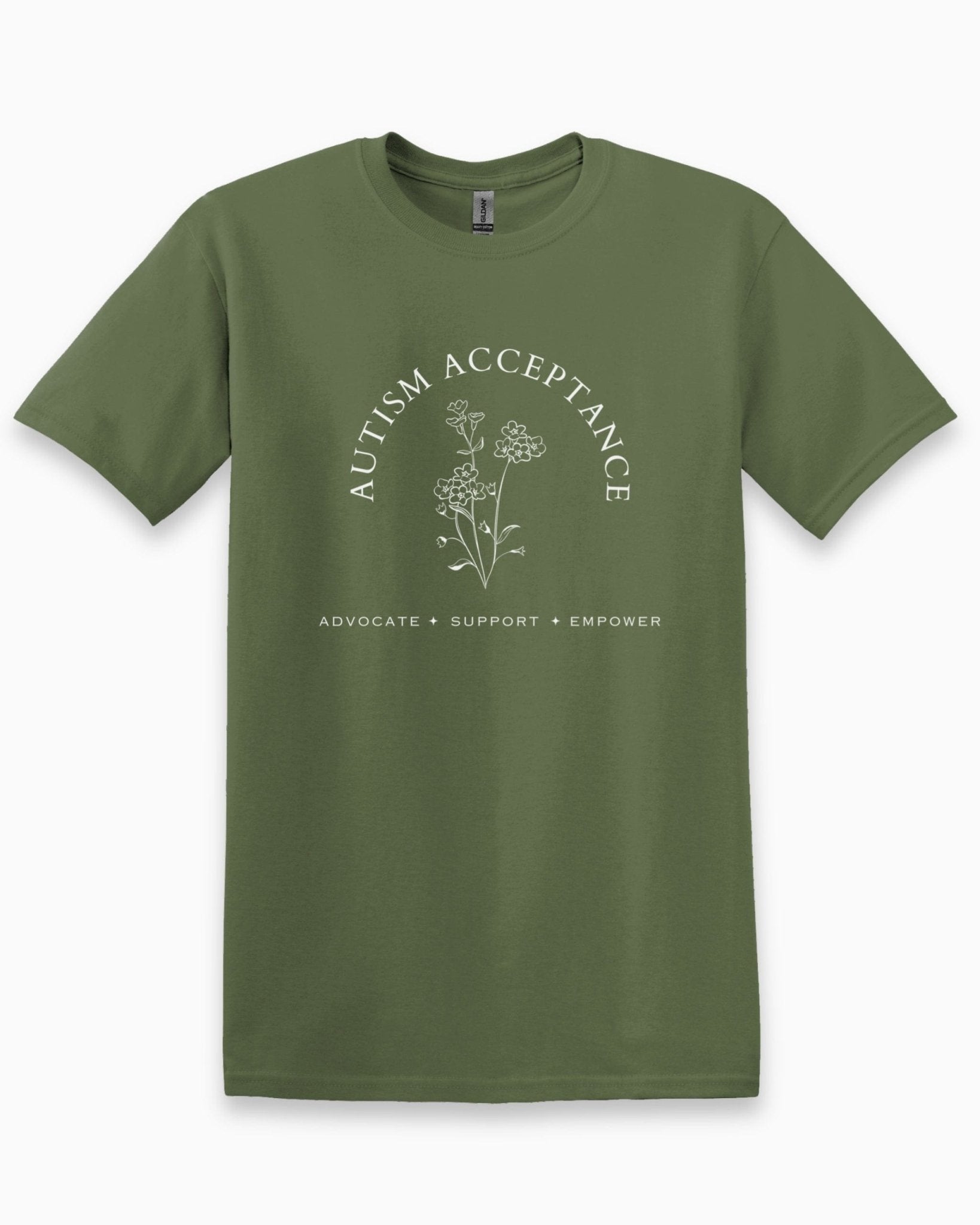 Autism T-Shirt - Autism Acceptance - Advocate Support Empower Tee - Daily Bloom