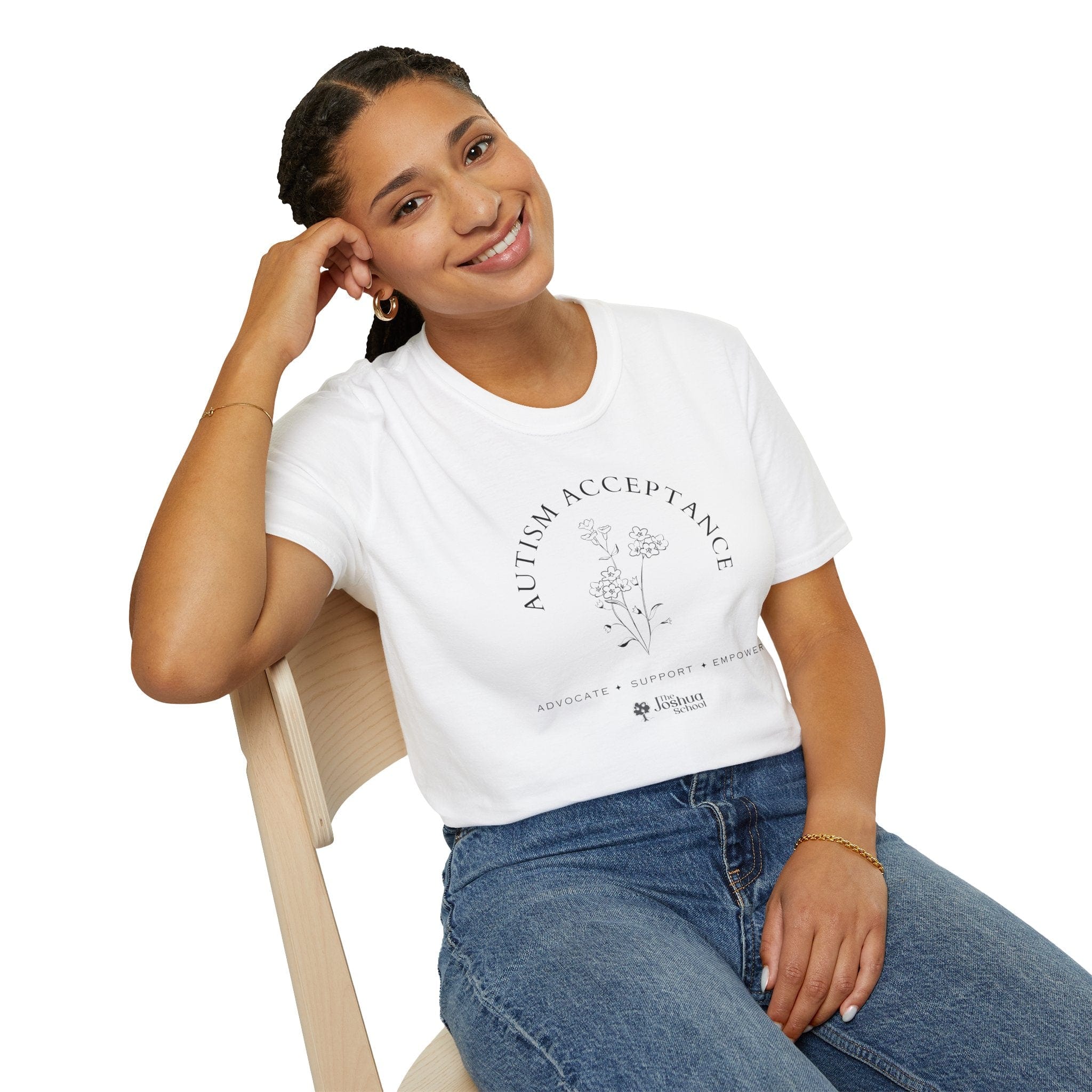 Autism T-Shirt - Autism Acceptance - Advocate Support Empower Tee - The Joshua School - Daily Bloom
