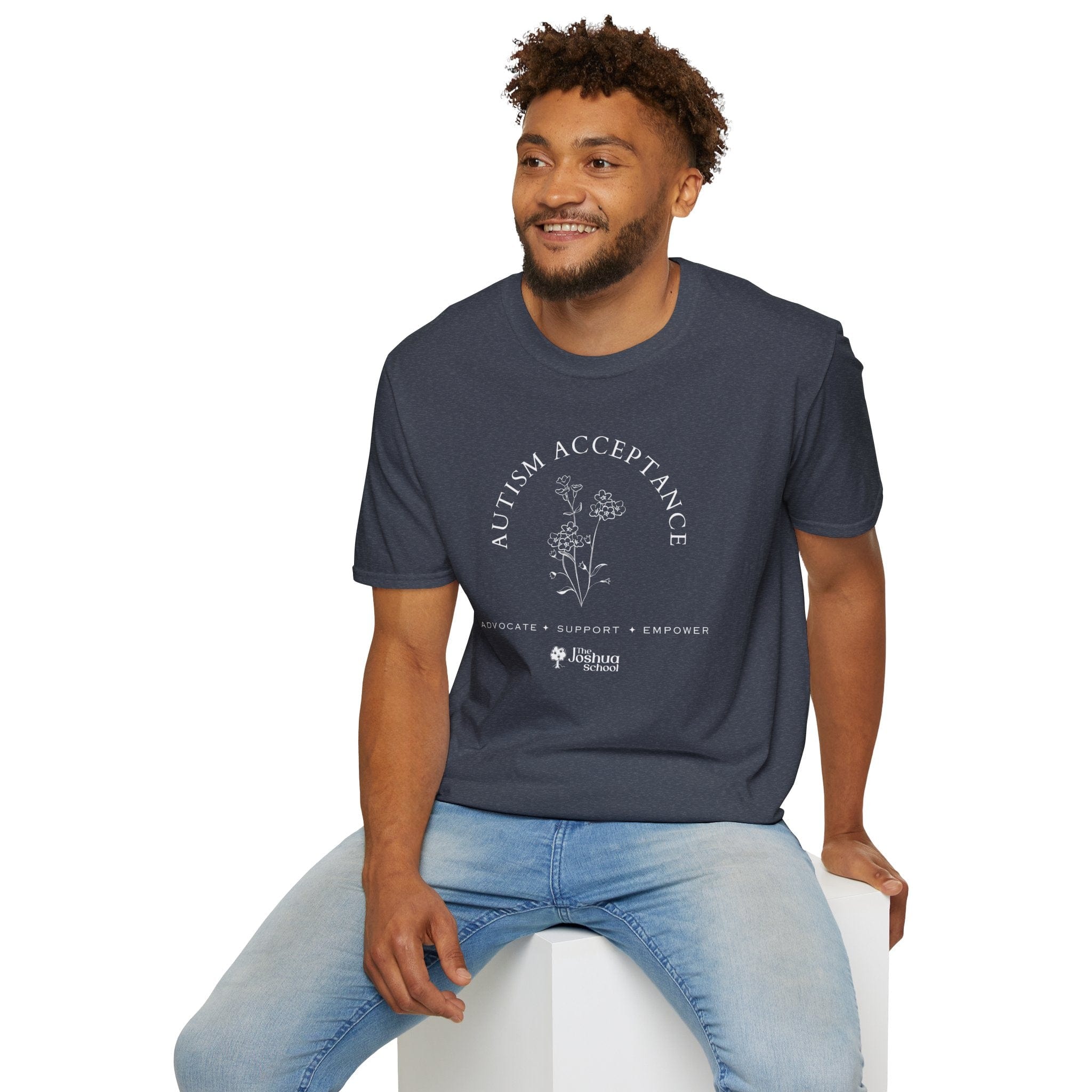 Autism T-Shirt - Autism Acceptance - Advocate Support Empower Tee - The Joshua School - Daily Bloom
