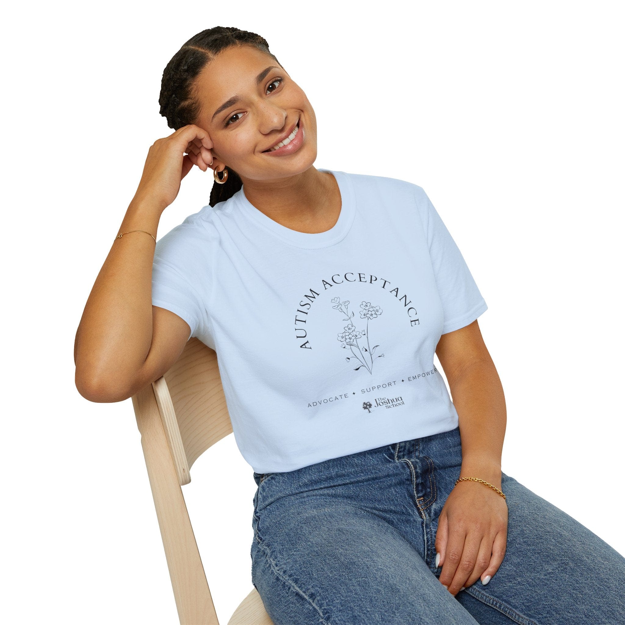 Autism T-Shirt - Autism Acceptance - Advocate Support Empower Tee - The Joshua School - Daily Bloom