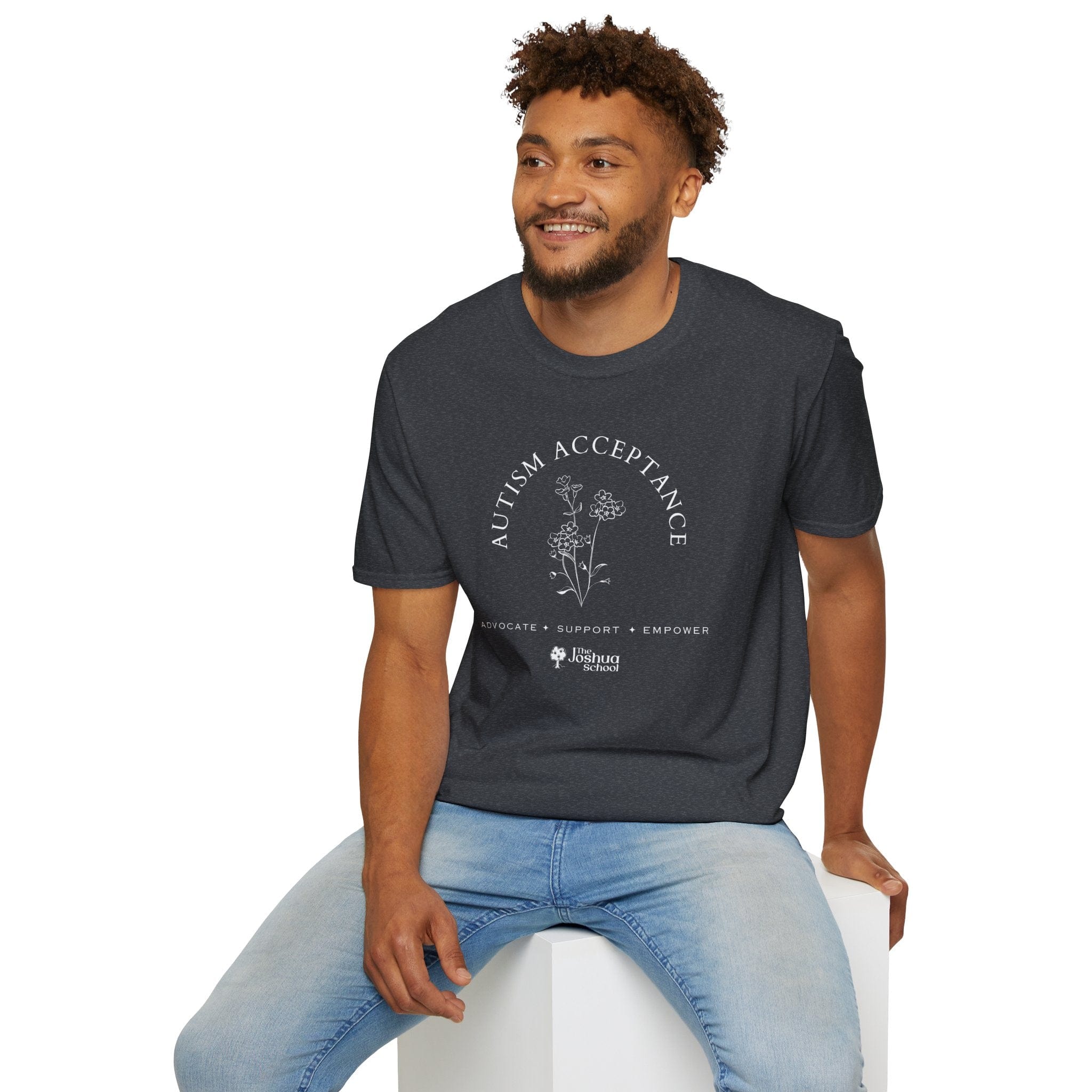 Autism T-Shirt - Autism Acceptance - Advocate Support Empower Tee - The Joshua School - Daily Bloom