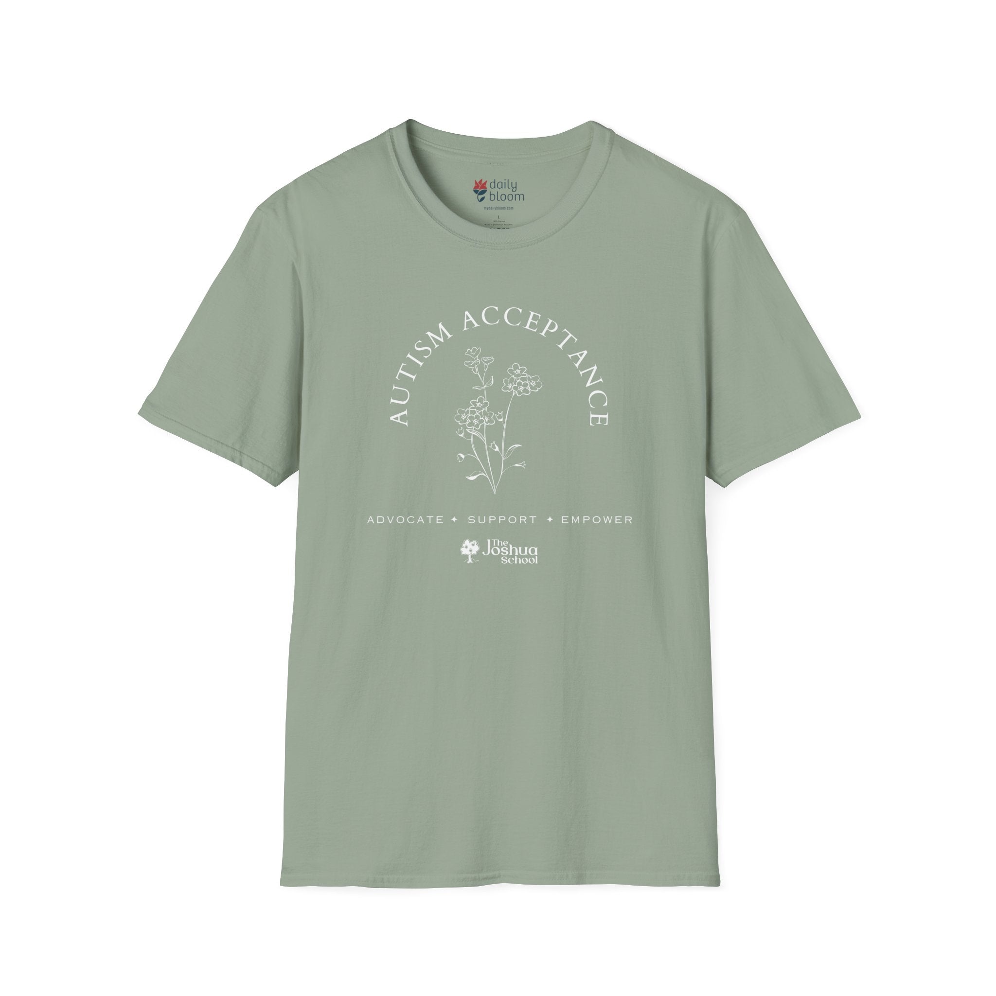 Autism T-Shirt - Autism Acceptance - Advocate Support Empower Tee - The Joshua School - Daily Bloom