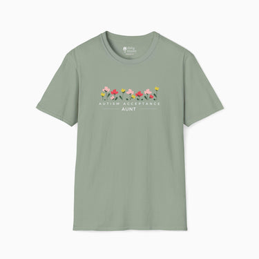 Autism T-Shirt - Autism Acceptance Aunt Tee - Daily Bloom
