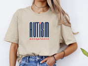 Autism Acceptance Retro Blue Tee-Neurodiversity, ADHD & Autism Awareness & Acceptance T-Shirt by Daily Bloom