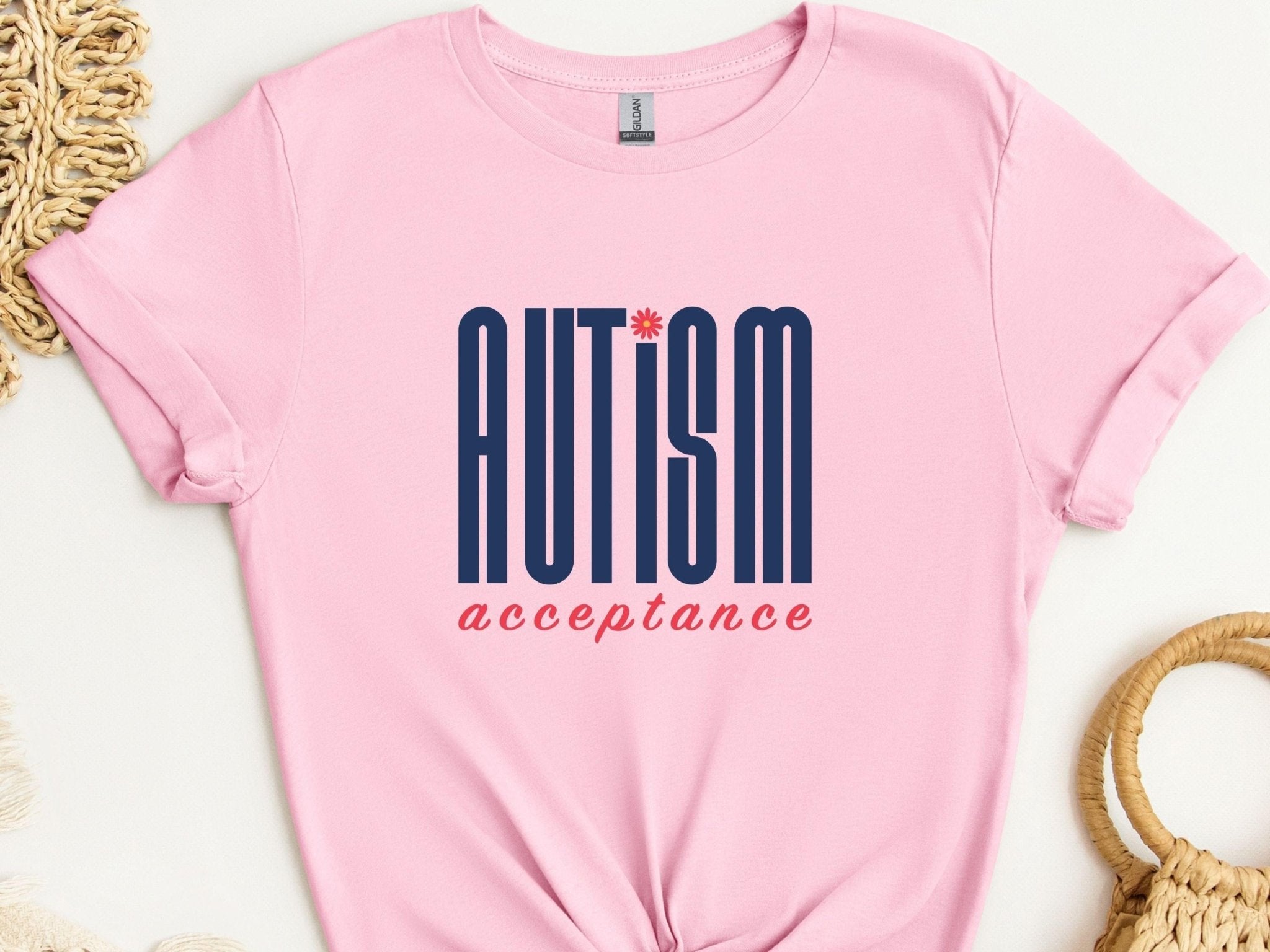 Autism T-Shirt - Autism Acceptance Retro Blue Tee - Daily Bloom