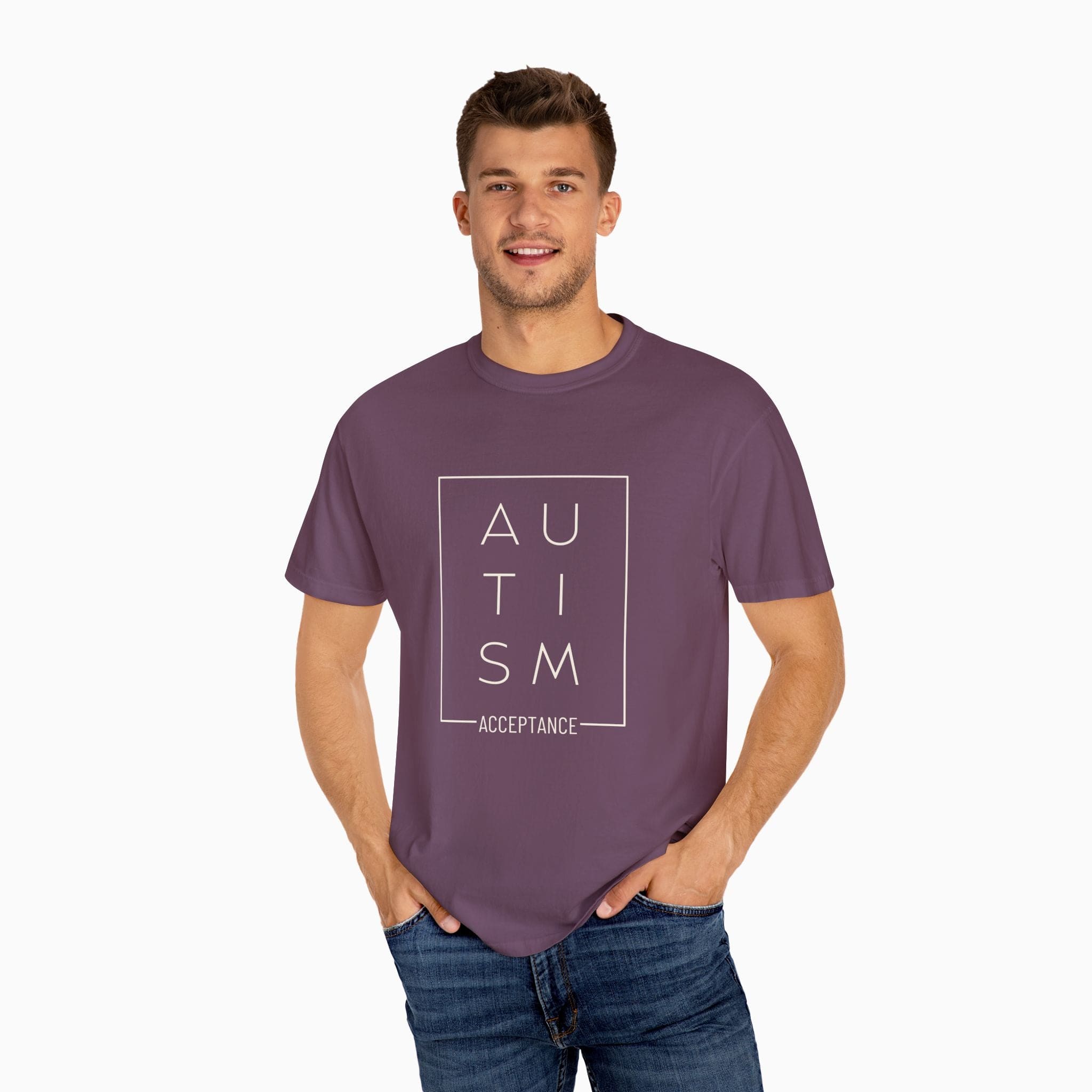 Autism T-Shirt By Daily Bloom Autism Acceptance Box Comfort Colors Tee