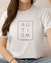 Autism Acceptance Box Tee-Neurodiversity, ADHD & Autism Awareness & Acceptance T-Shirt by Daily Bloom
