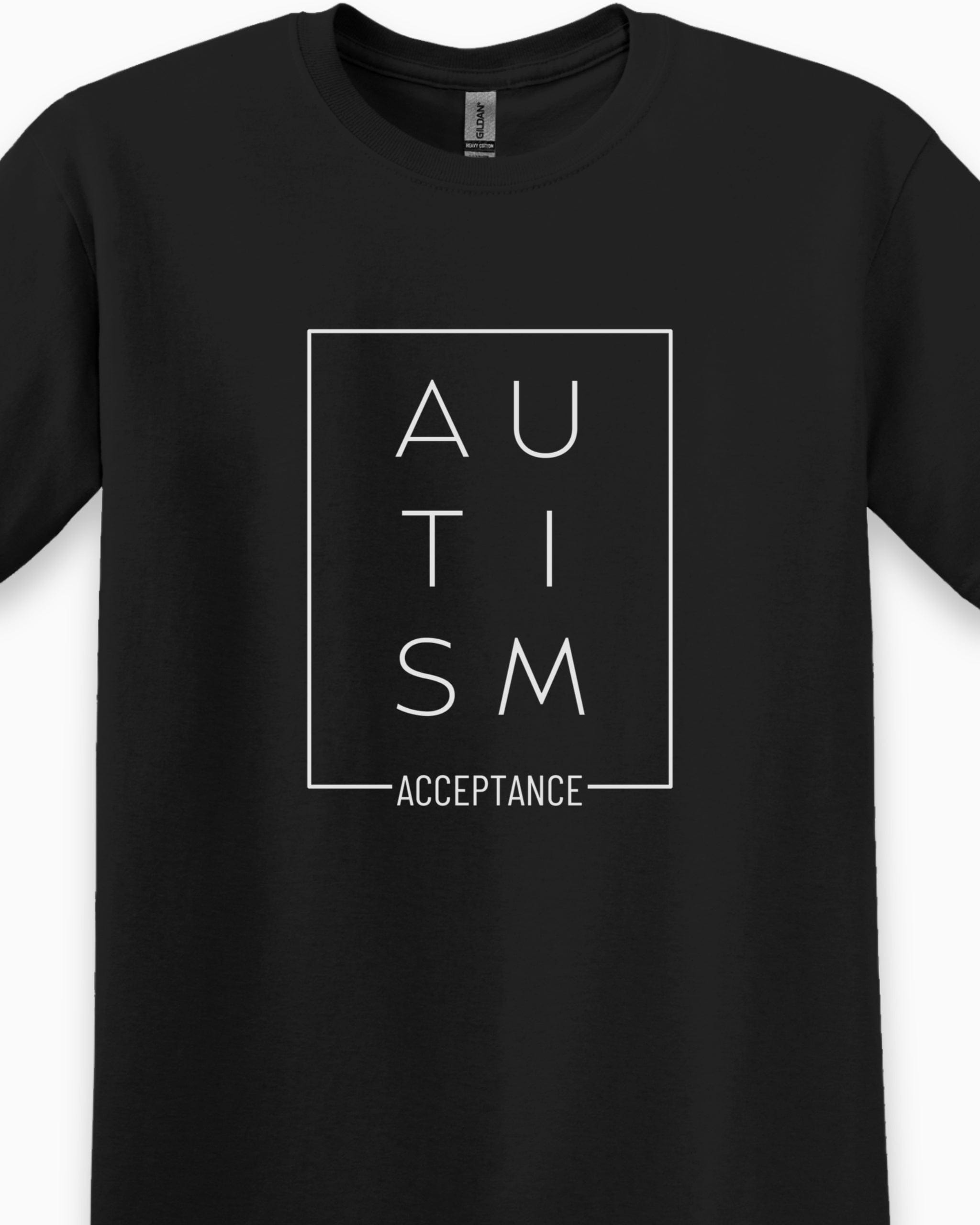 Autism Acceptance Box Tee-Neurodiversity, ADHD & Autism Awareness & Acceptance T-Shirt by Daily Bloom