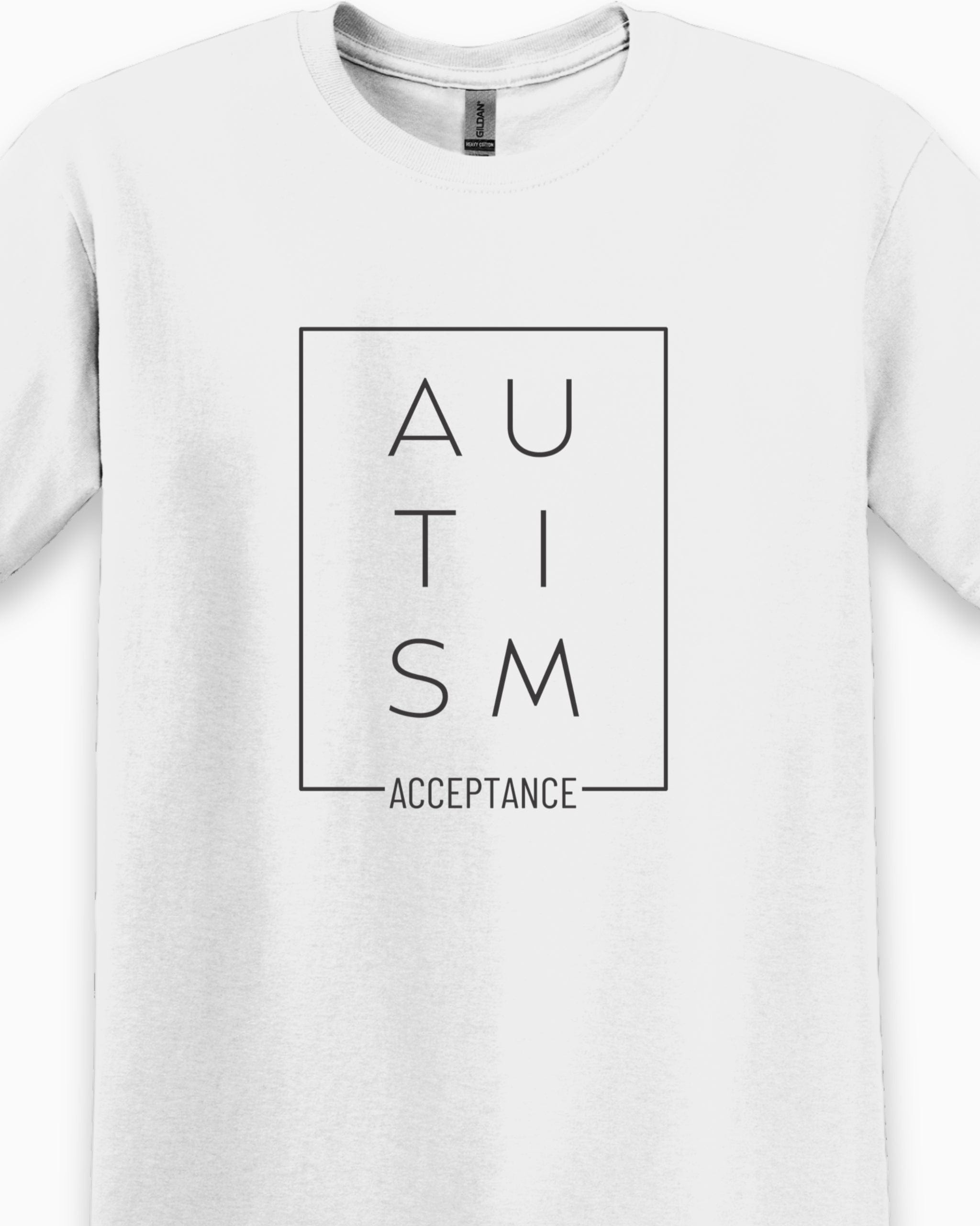 Autism Acceptance Box Tee-Neurodiversity, ADHD & Autism Awareness & Acceptance T-Shirt by Daily Bloom