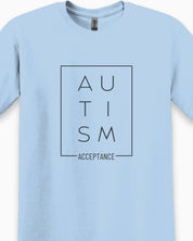 Autism Acceptance Box Tee-Neurodiversity, ADHD & Autism Awareness & Acceptance T-Shirt by Daily Bloom
