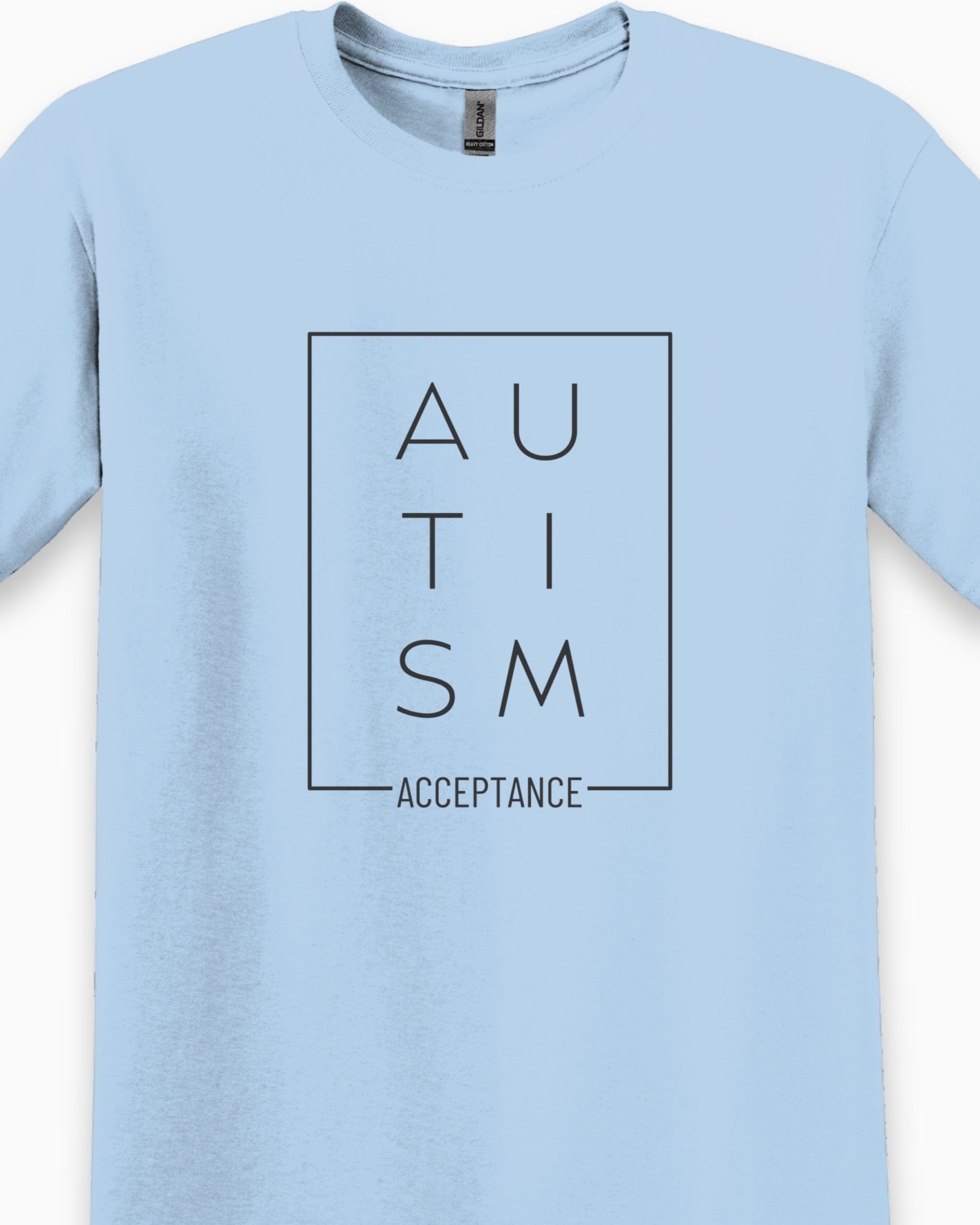 Autism Acceptance Box Tee-Neurodiversity, ADHD & Autism Awareness & Acceptance T-Shirt by Daily Bloom