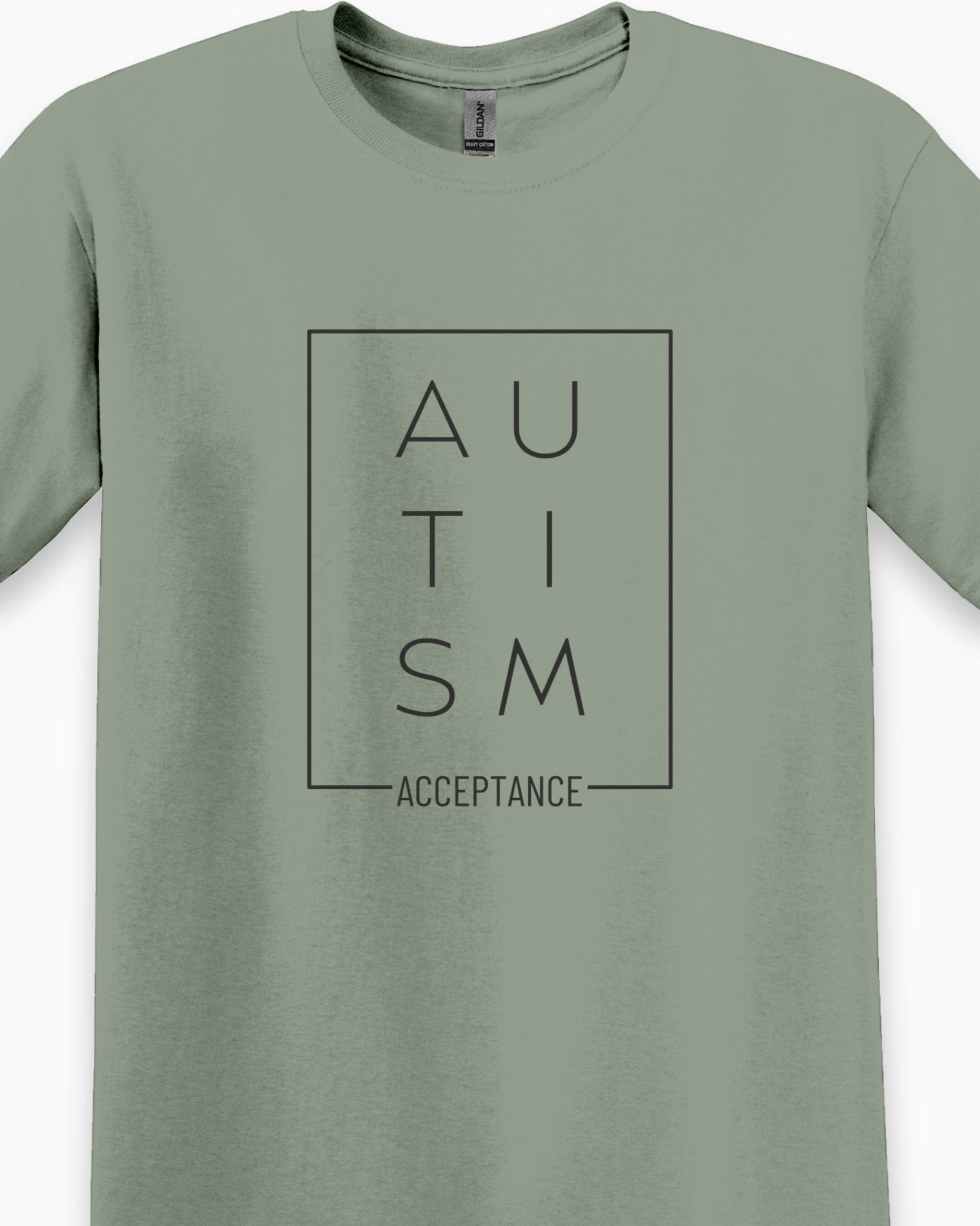 Autism Acceptance Box Tee-Neurodiversity, ADHD & Autism Awareness & Acceptance T-Shirt by Daily Bloom