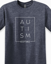 Autism Acceptance Box Tee-Neurodiversity, ADHD & Autism Awareness & Acceptance T-Shirt by Daily Bloom