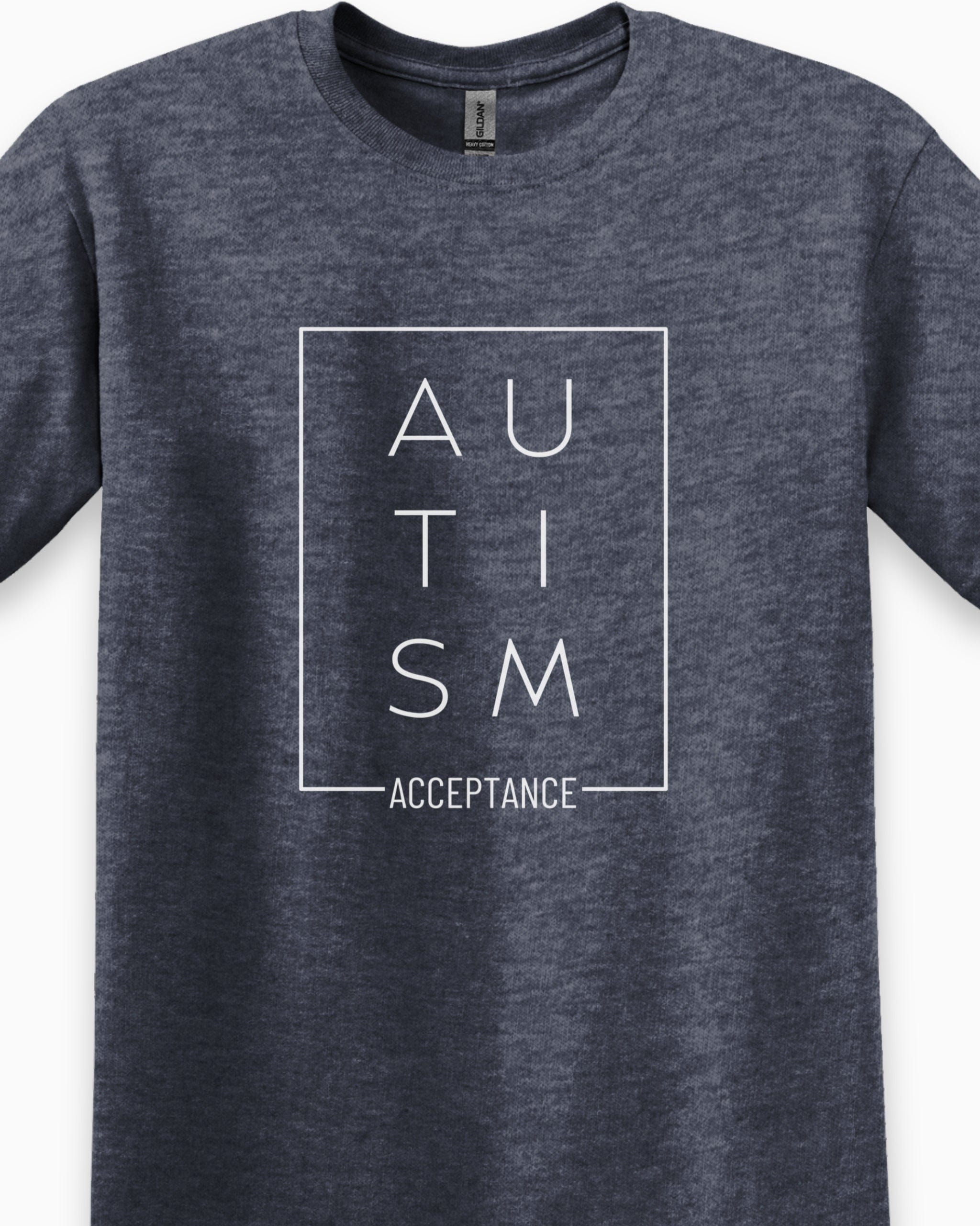 Autism Acceptance Box Tee-Neurodiversity, ADHD & Autism Awareness & Acceptance T-Shirt by Daily Bloom
