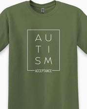 Autism Acceptance Box Tee-Neurodiversity, ADHD & Autism Awareness & Acceptance T-Shirt by Daily Bloom
