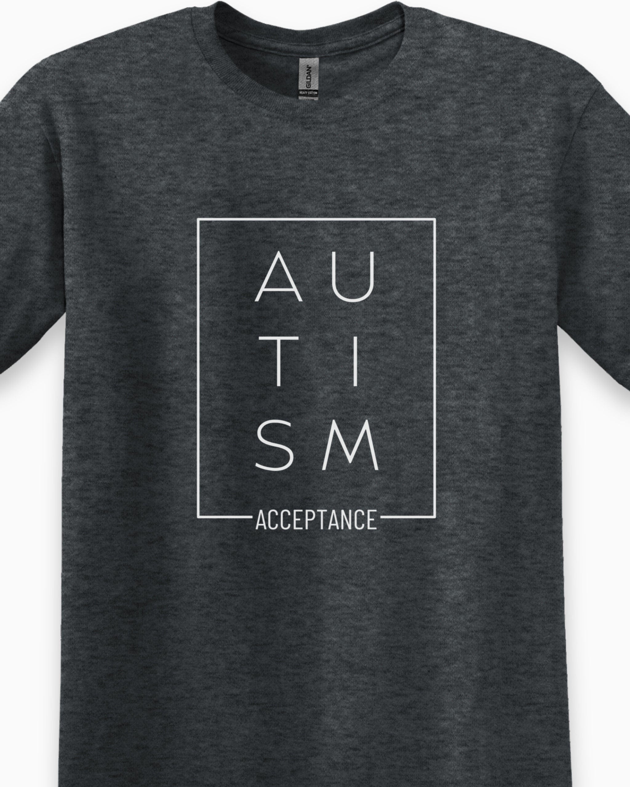 Autism Acceptance Box Tee-Neurodiversity, ADHD & Autism Awareness & Acceptance T-Shirt by Daily Bloom