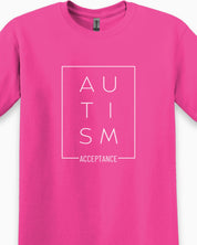 Autism Acceptance Box Tee-Neurodiversity, ADHD & Autism Awareness & Acceptance T-Shirt by Daily Bloom