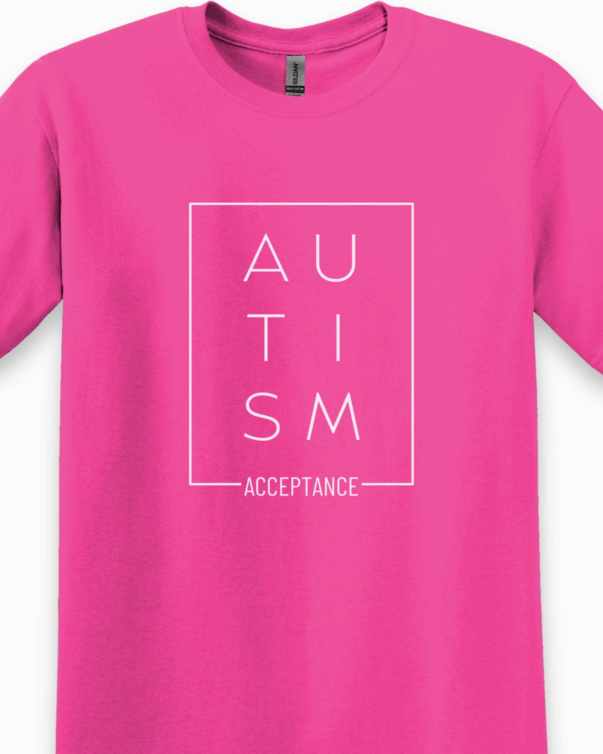 Autism Acceptance Box Tee-Neurodiversity, ADHD & Autism Awareness & Acceptance T-Shirt by Daily Bloom