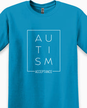 Autism Acceptance Box Tee-Neurodiversity, ADHD & Autism Awareness & Acceptance T-Shirt by Daily Bloom