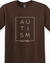 Autism Acceptance Box Tee-Neurodiversity, ADHD & Autism Awareness & Acceptance T-Shirt by Daily Bloom