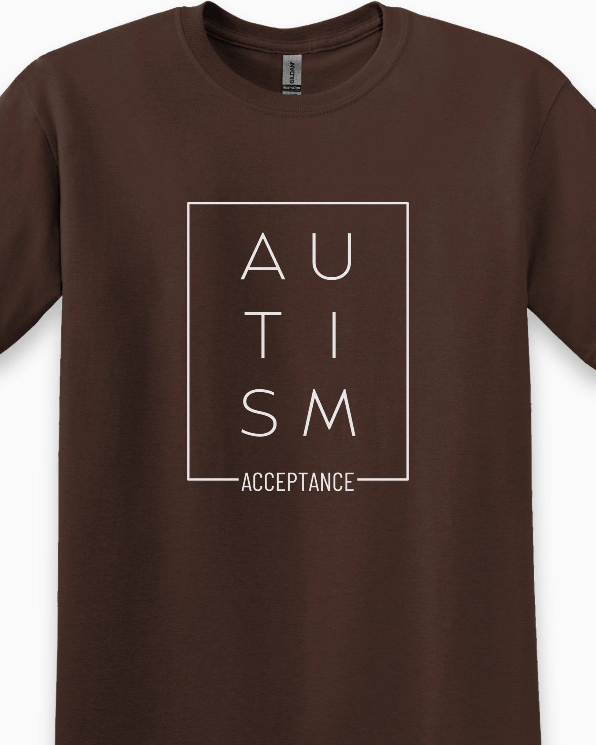Autism Acceptance Box Tee-Neurodiversity, ADHD & Autism Awareness & Acceptance T-Shirt by Daily Bloom