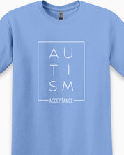 Autism Acceptance Box Tee-Neurodiversity, ADHD & Autism Awareness & Acceptance T-Shirt by Daily Bloom