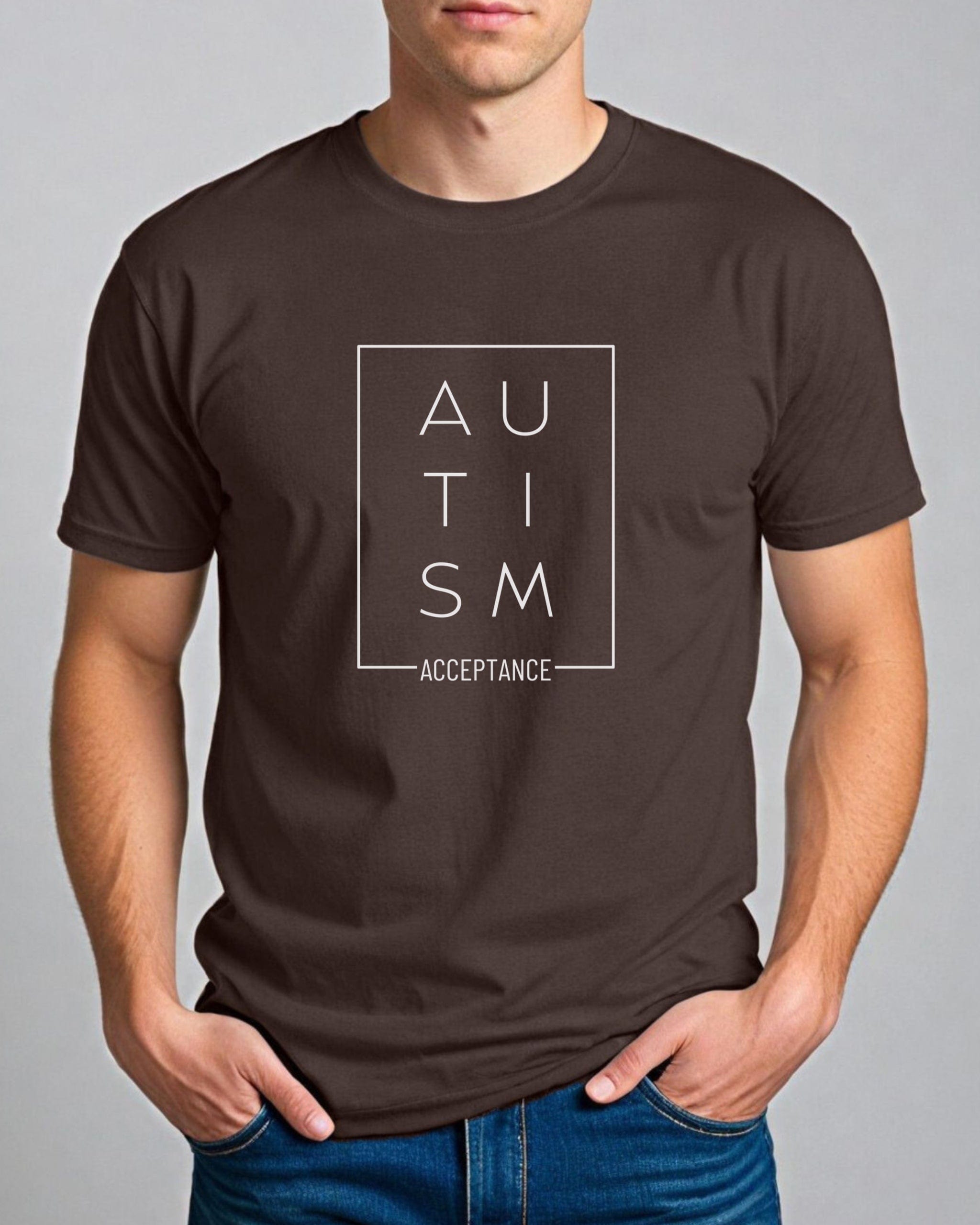 Autism Acceptance Box Tee-Neurodiversity, ADHD & Autism Awareness & Acceptance T-Shirt by Daily Bloom