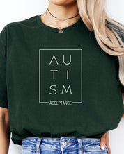 Autism Acceptance Box Tee-Neurodiversity, ADHD & Autism Awareness & Acceptance T-Shirt by Daily Bloom