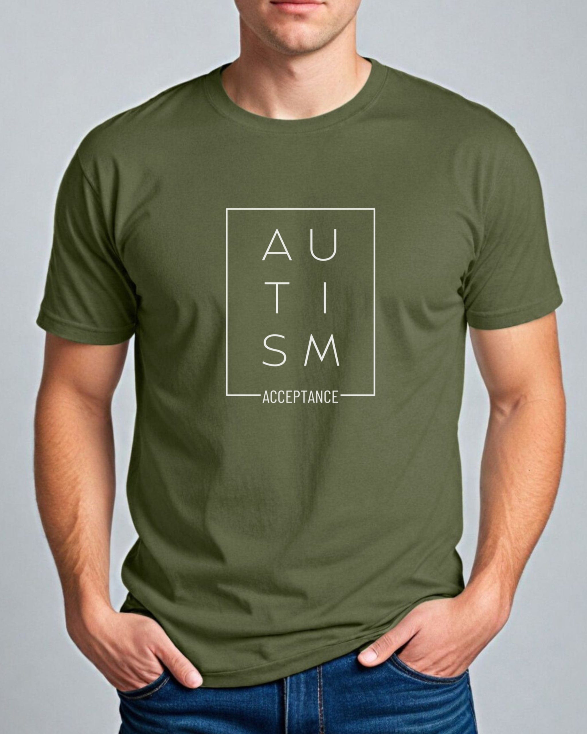 Autism Acceptance Box Tee-Neurodiversity, ADHD & Autism Awareness & Acceptance T-Shirt by Daily Bloom