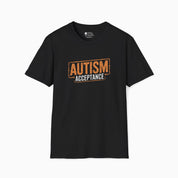 Autism T-Shirt By Daily Bloom Autism Acceptance Graffiti Tee Black / S