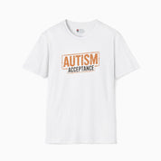 Autism T-Shirt By Daily Bloom Autism Acceptance Graffiti Tee White / S