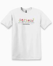 Autism Acceptance Grandma Tee-White-Neurodiversity, ADHD & Autism Awareness & Acceptance T-Shirt by Daily Bloom