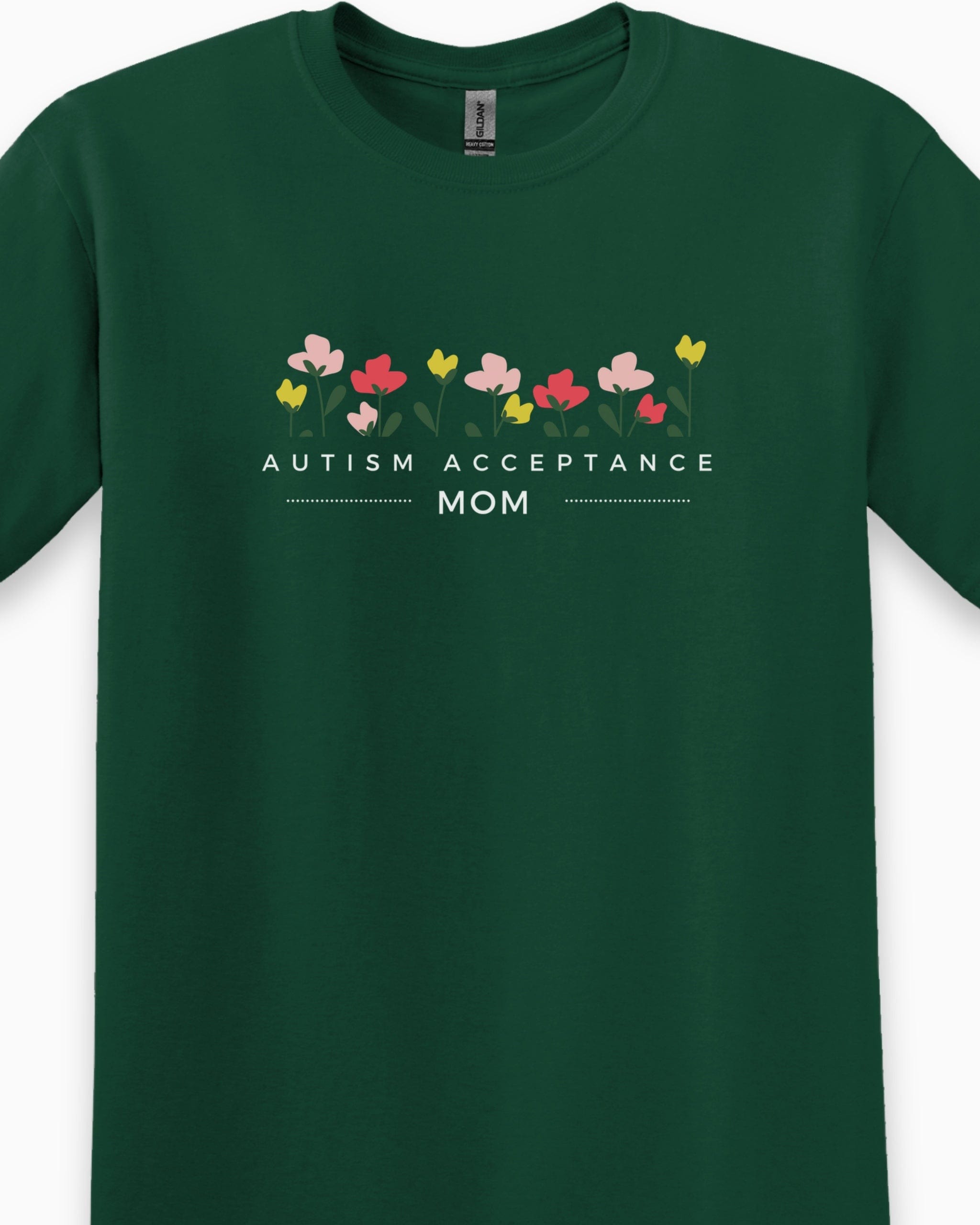 Autism Acceptance Mom Tee-Neurodiversity, ADHD & Autism Awareness & Acceptance T-Shirt by Daily Bloom