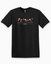 Autism Acceptance Mom Tee-Black-Neurodiversity, ADHD & Autism Awareness & Acceptance T-Shirt by Daily Bloom