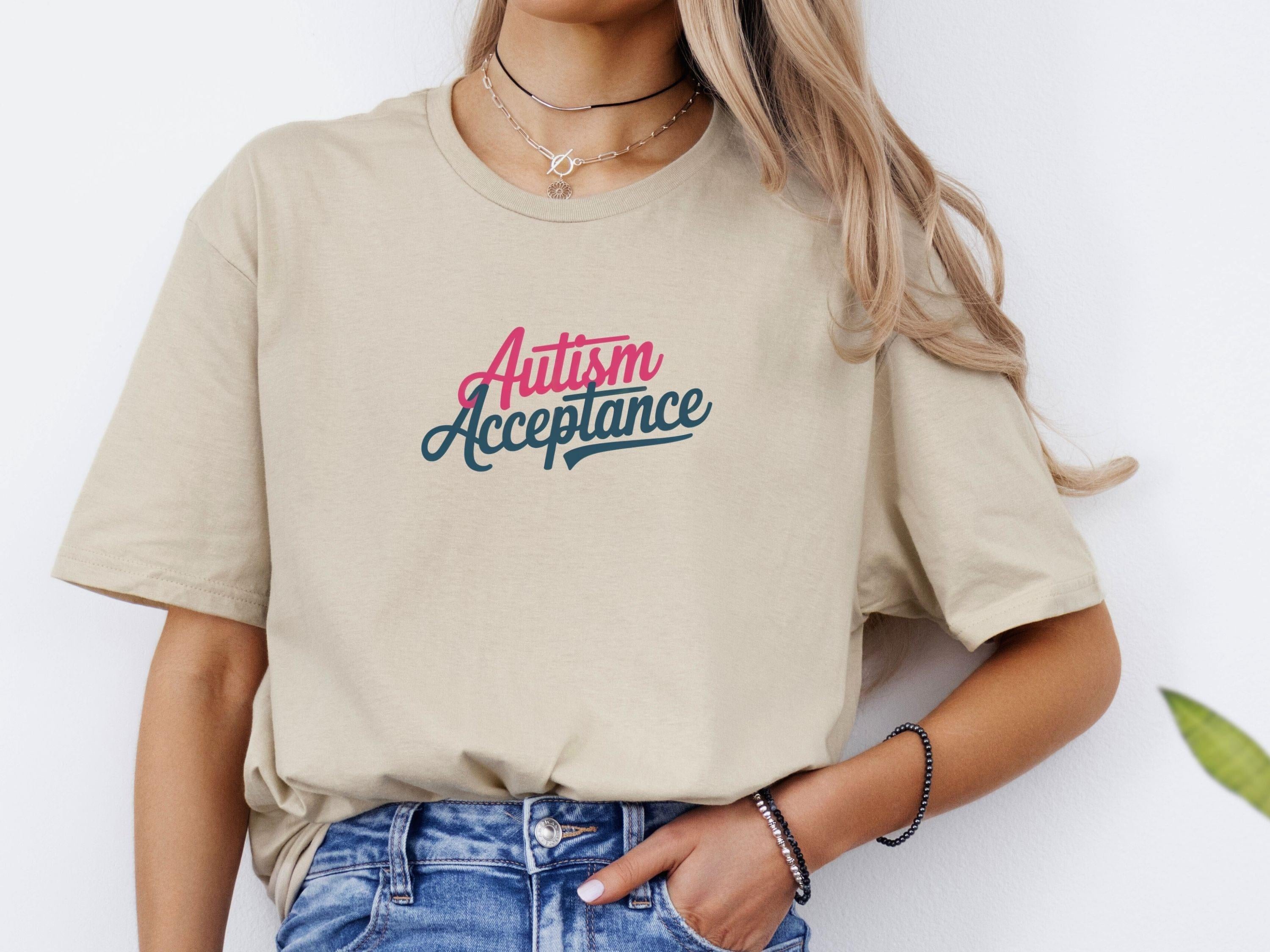 Autism Acceptance Script Tee-Neurodiversity, ADHD & Autism Awareness & Acceptance T-Shirt by Daily Bloom