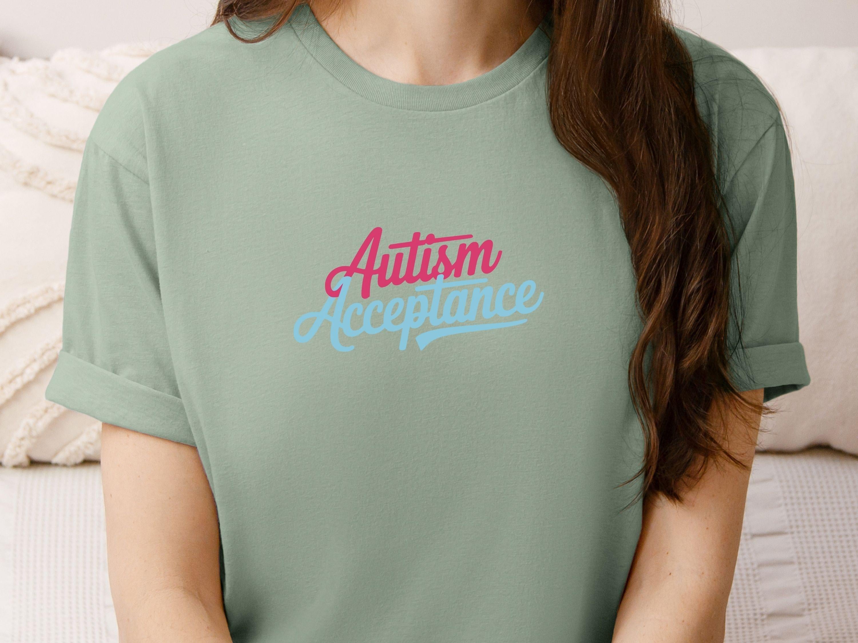 Autism Acceptance Script Tee-Neurodiversity, ADHD & Autism Awareness & Acceptance T-Shirt by Daily Bloom