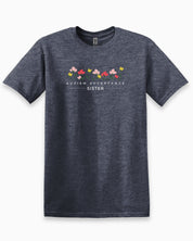 Autism Acceptance Sister Tee-Heather Navy-Neurodiversity, ADHD & Autism Awareness & Acceptance T-Shirt by Daily Bloom