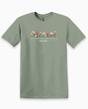 Autism Acceptance Sister Tee-Sage-Neurodiversity, ADHD & Autism Awareness & Acceptance T-Shirt by Daily Bloom