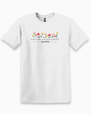 Autism Acceptance Sister Tee-White-Neurodiversity, ADHD & Autism Awareness & Acceptance T-Shirt by Daily Bloom