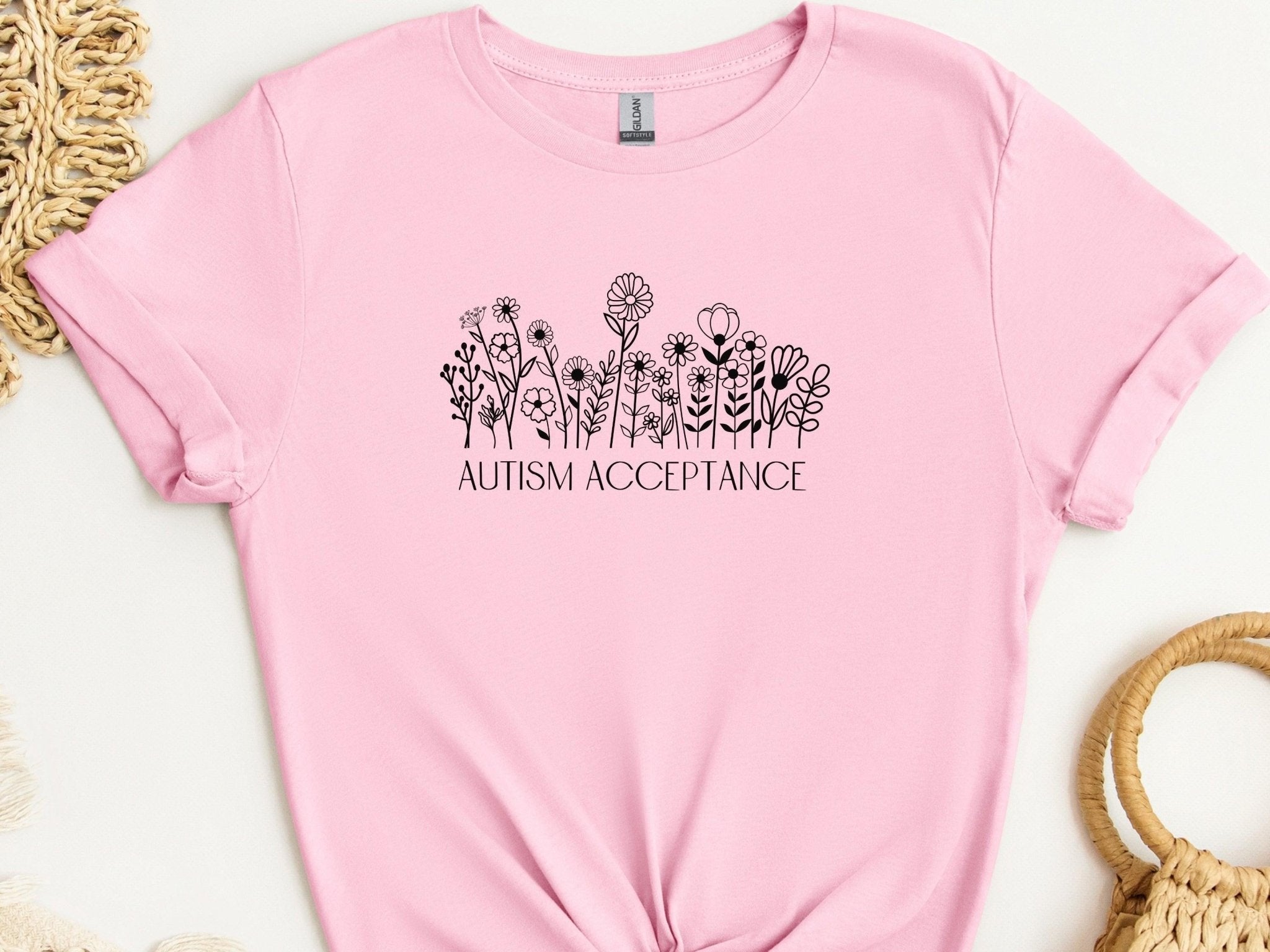 Autism T-Shirt - Autism Acceptance Wildflowers Tee - Daily Bloom
