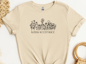 Autism Acceptance Wildflowers Tee-Sand-Neurodiversity, ADHD & Autism Awareness & Acceptance T-Shirt by Daily Bloom