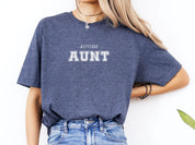 Autism Aunt College Tee-Neurodiversity, ADHD & Autism Awareness & Acceptance T-Shirt by Daily Bloom