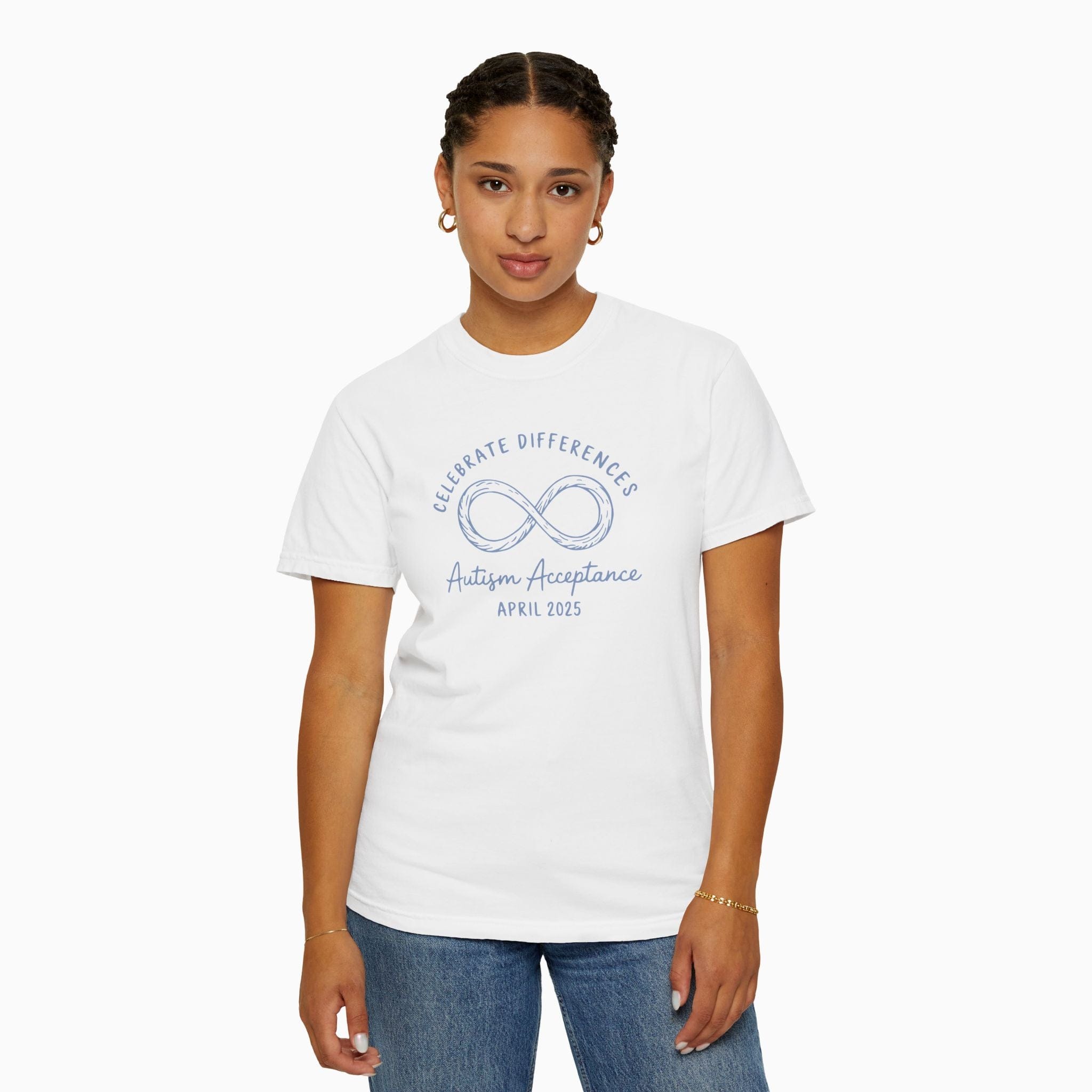 Autism T-Shirt By Daily Bloom Autism Awareness 2025 - Celebrate Differences Comfort Colors T-Shirt