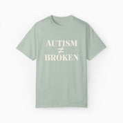 Autism T-Shirt By Daily Bloom Autism ≠ Broken Comfort Colors Tee Bay / S