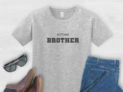 Autism Brother College Tee-Sport Grey-Neurodiversity, ADHD & Autism Awareness & Acceptance T-Shirt by Daily Bloom