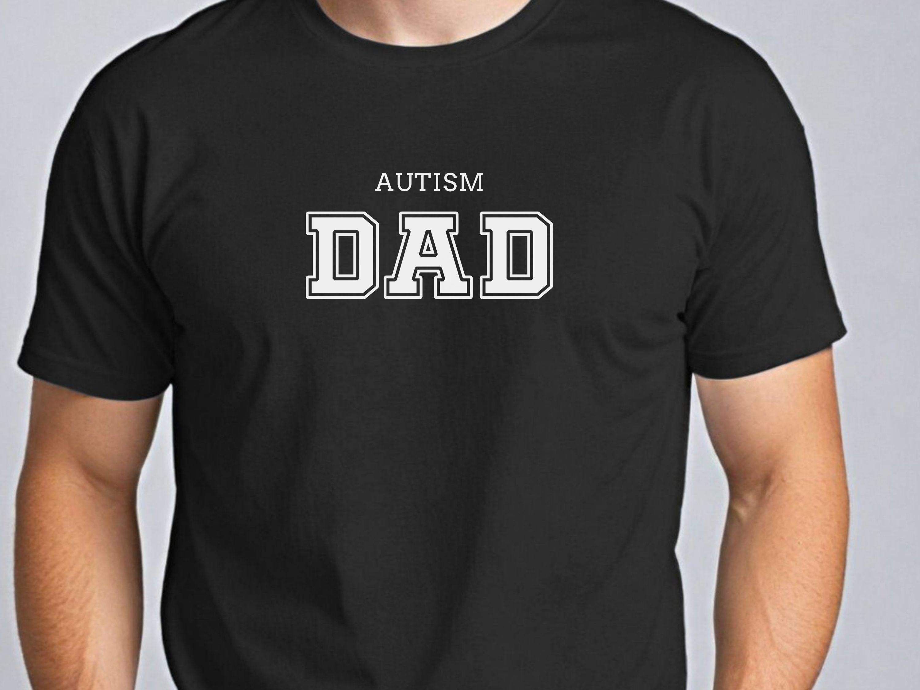Autism Dad College Tee-Neurodiversity, ADHD & Autism Awareness & Acceptance T-Shirt by Daily Bloom