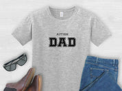 Autism Dad College Tee-Sport Grey-Neurodiversity, ADHD & Autism Awareness & Acceptance T-Shirt by Daily Bloom